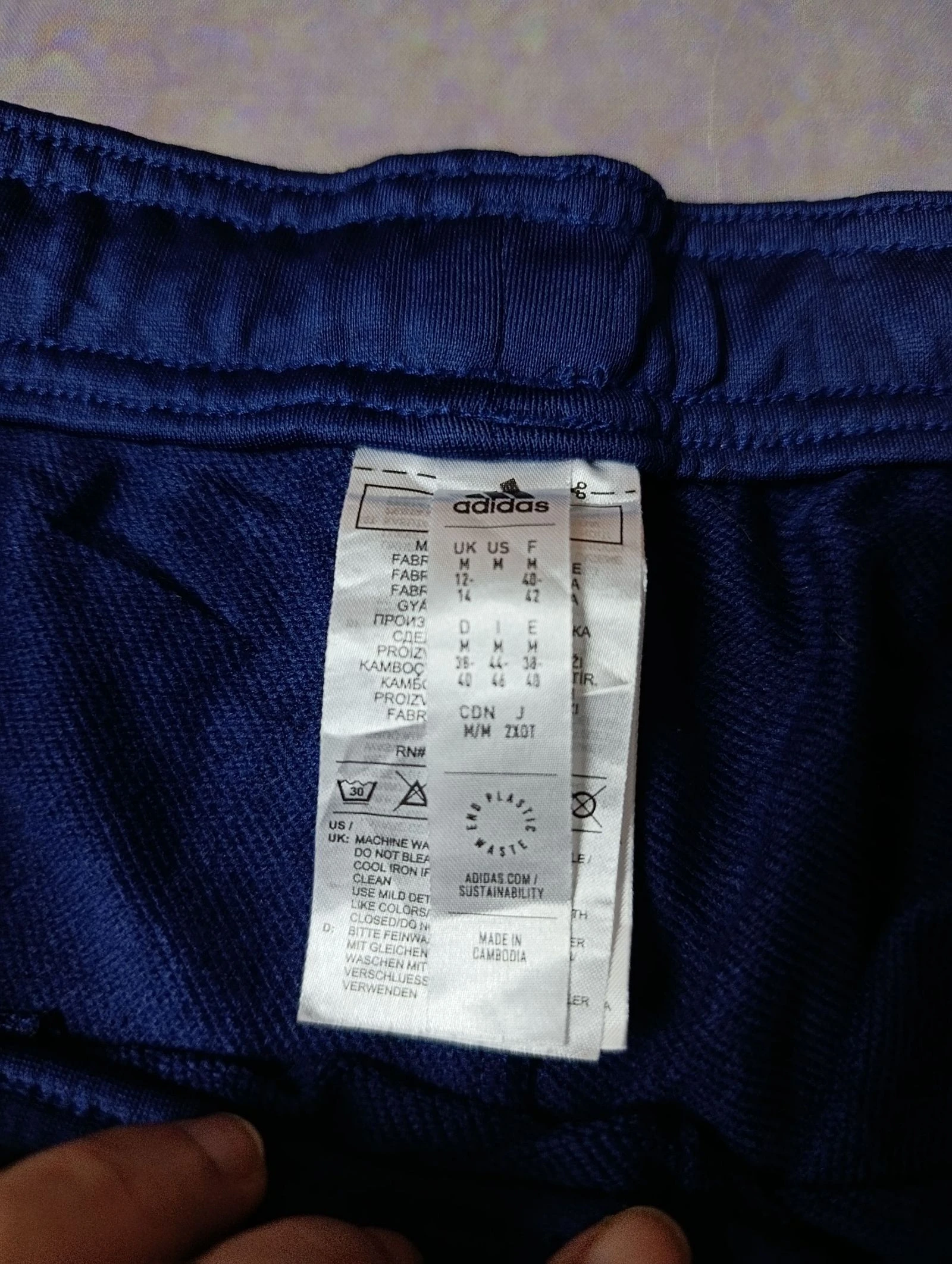 Adidas Acdemy Aeroready vintage Track Pants Azul Marino y Blanco Talla M Streetwear Sportwear – photo 10